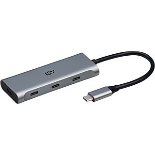 ISY IHU-5600 - Adattatore USB C (Argento)