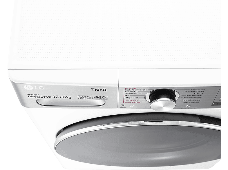LG V9WD128H2 Waschtrockner (12 kg / 8 kg, 1360 U/Min.)