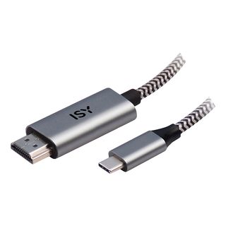 ISY IHD-9000 - USB-C vers HDMI
 Câbles (Argent)