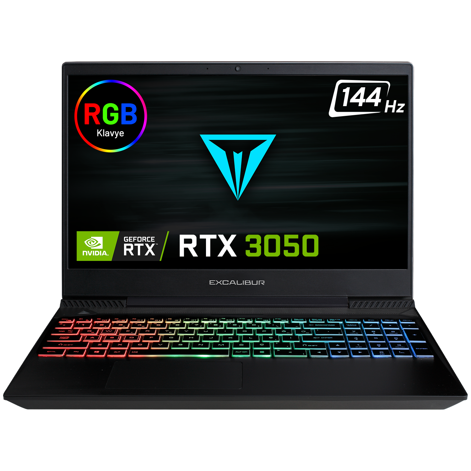 CASPER EXCALIBUR.G770.1140-8VJ0T-B/i5-11400H/8GB Ram/500GB NVMe SSD/4GB GTX 3050/ 15.6" FHD/ Win10 Laptop Metal Siyah