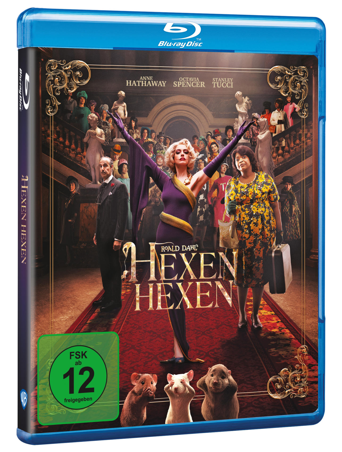 Blu-ray-Disc des Films Die Hexen mit Cover-Art mit Anne Hathaway.