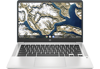 Portátil - HP Chromebook 14a-na0012ns, 14" FHD, Intel® Celeron® N4020, 4 GB RAM, 64 GB eMMC, Chrome OS, Plata