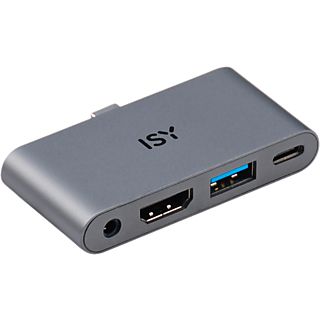 ISY IAD-1019 - Adattatore USB C (Argento)