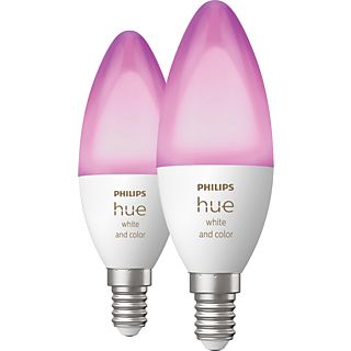 PHILIPS HUE 2 kaarslampen LED Bluetooth Meerkleurig (35671900)