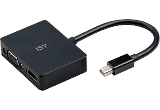 ISY IAD-1011 - Adattatore da Mini DisplayPort a HDMI/VGA (Nero)