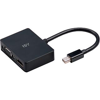 ISY IAD-1011 - Mini DisplayPort auf HDMI/VGA Adapter (Schwarz)