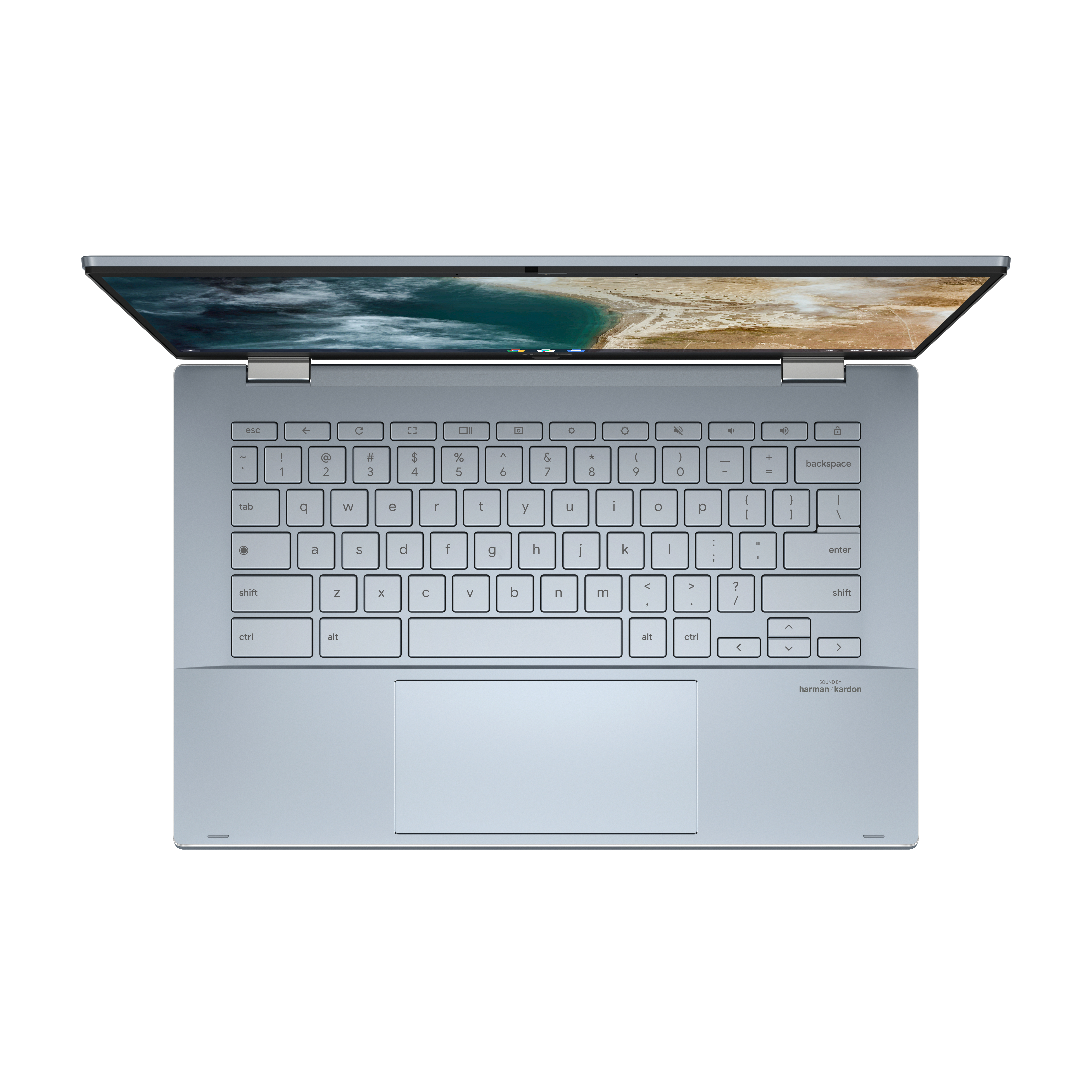 ASUS Flip CX5 (CX5400FMA-AI0078), Chromebook, 512 mit Display, Prozessor, OS Xe, 14 GB RAM, Al Iris® Intel® Zoll i7-1160G7 Blue Intel®, Google 16 Chrome SSD, GB