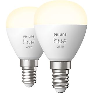PHILIPS HUE Ampoule Smart White Blanc chaud E14 5.7 W - 2 pièces (35677100)