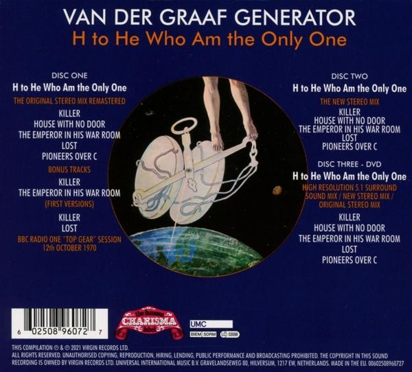 Van Der Graaf Generator - He To He Who Am The Only One (2CD+1DVD-Audio)  - (CD)