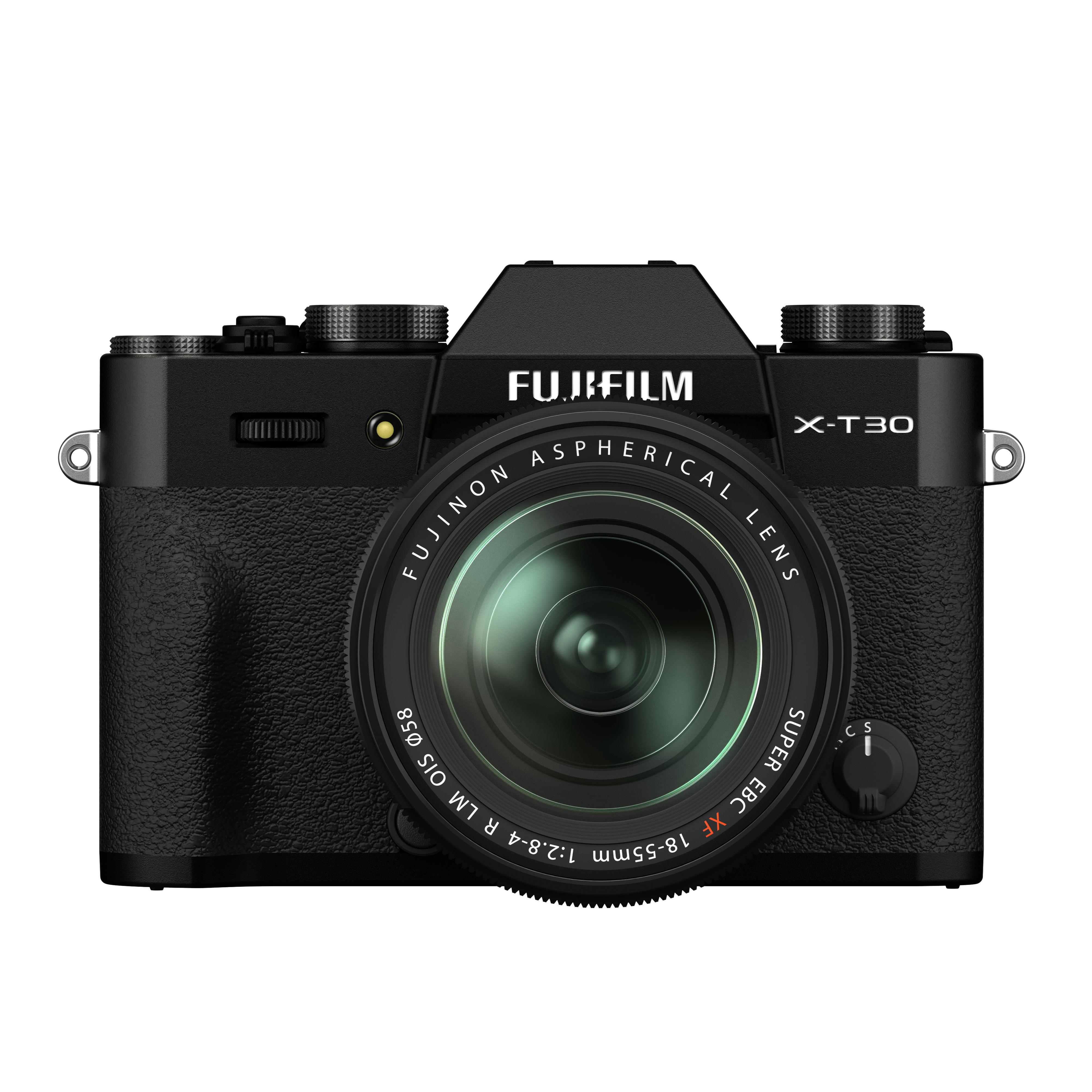 FUJIFILM X-T30 II Kit Systemkamera mit Objektiv 18-55 mm, 7,6 cm Display Touchscreen, WLAN
