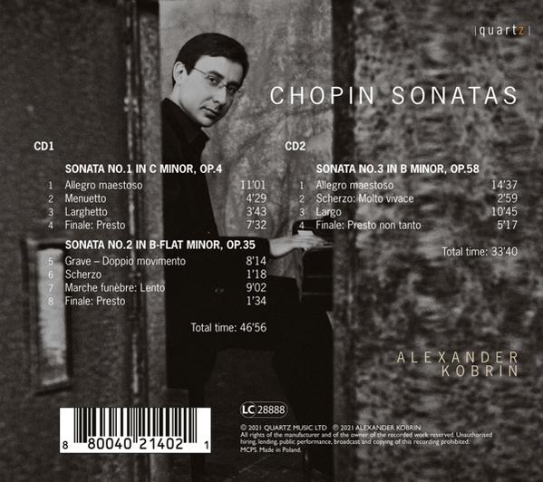 Alexander Kobrin - Piano Sonatas 1,2,3  - (CD)