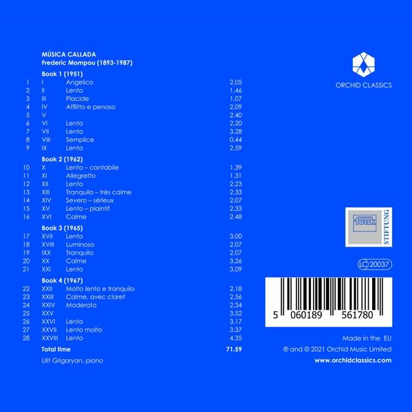 Lilit Grigoryan - Música callada  - (CD)
