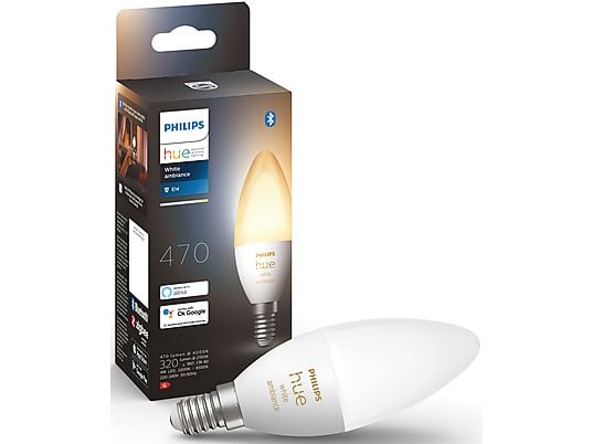 PHILIPS HUE Kaarslamp LED Bluetooth Wit licht (35665800)