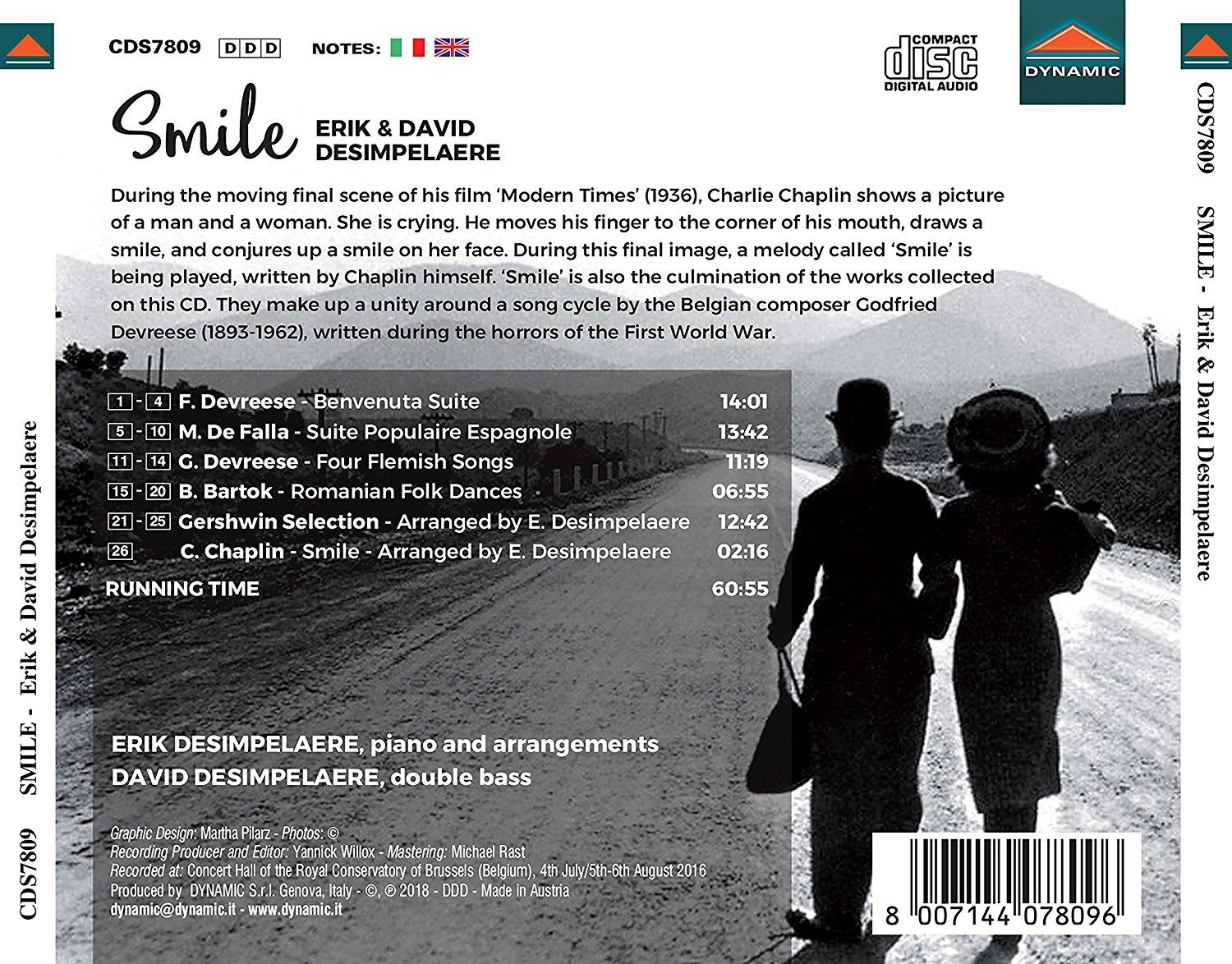 David Desimpelaere, Erik Desimpelaere - Smile  - (CD)