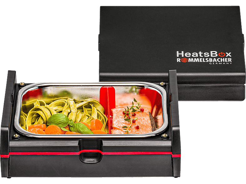 Schwarz Lunchbox beheizbare HeatsBox® ROMMELSBACHER HB Elektrisch 100