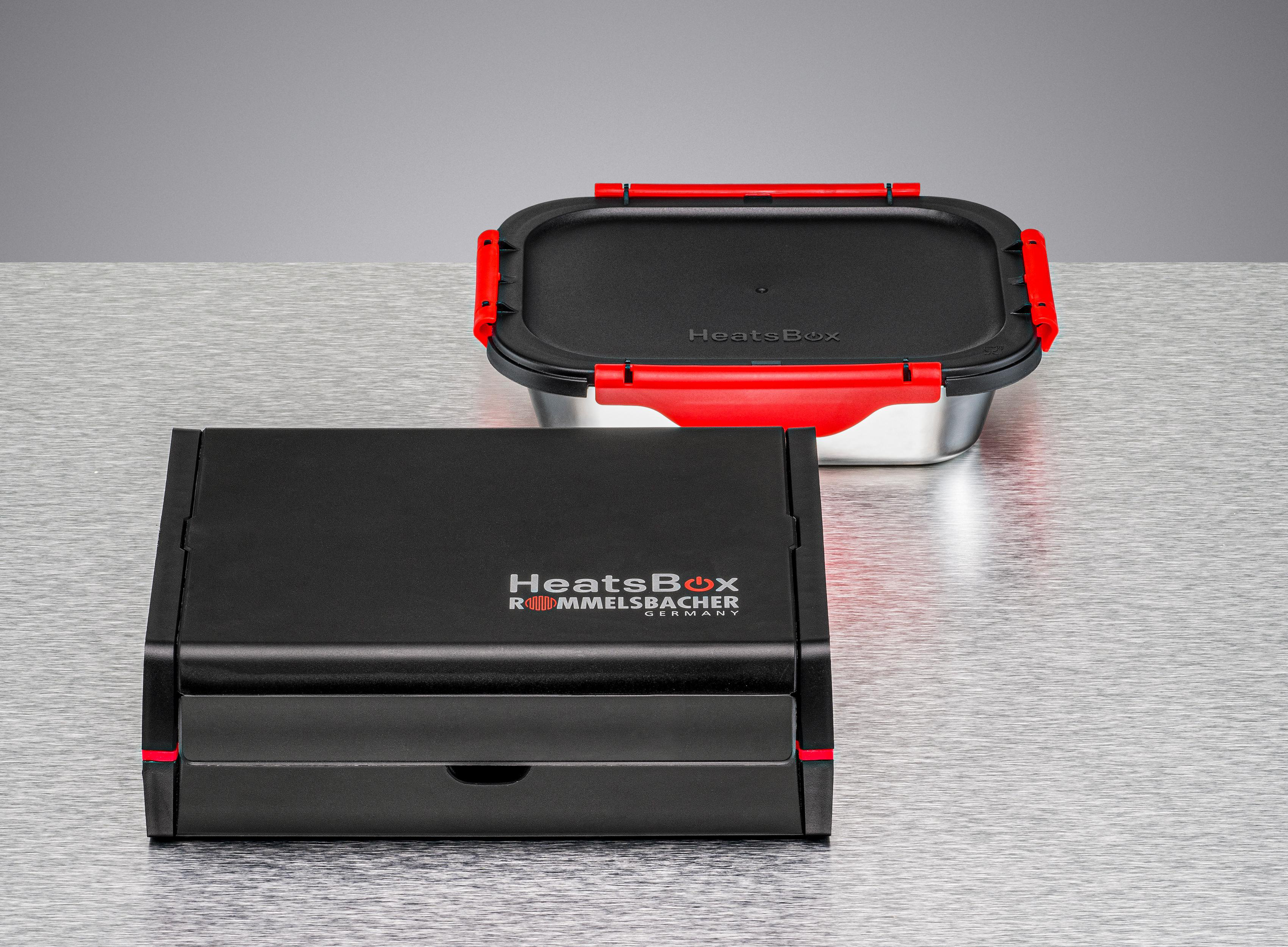 Lunchbox Elektrisch HB HeatsBox® 100 ROMMELSBACHER Schwarz beheizbare