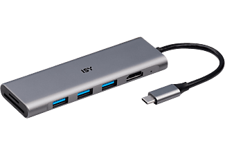 ISY IAD-1027 - Adattatore USB C (Argento)