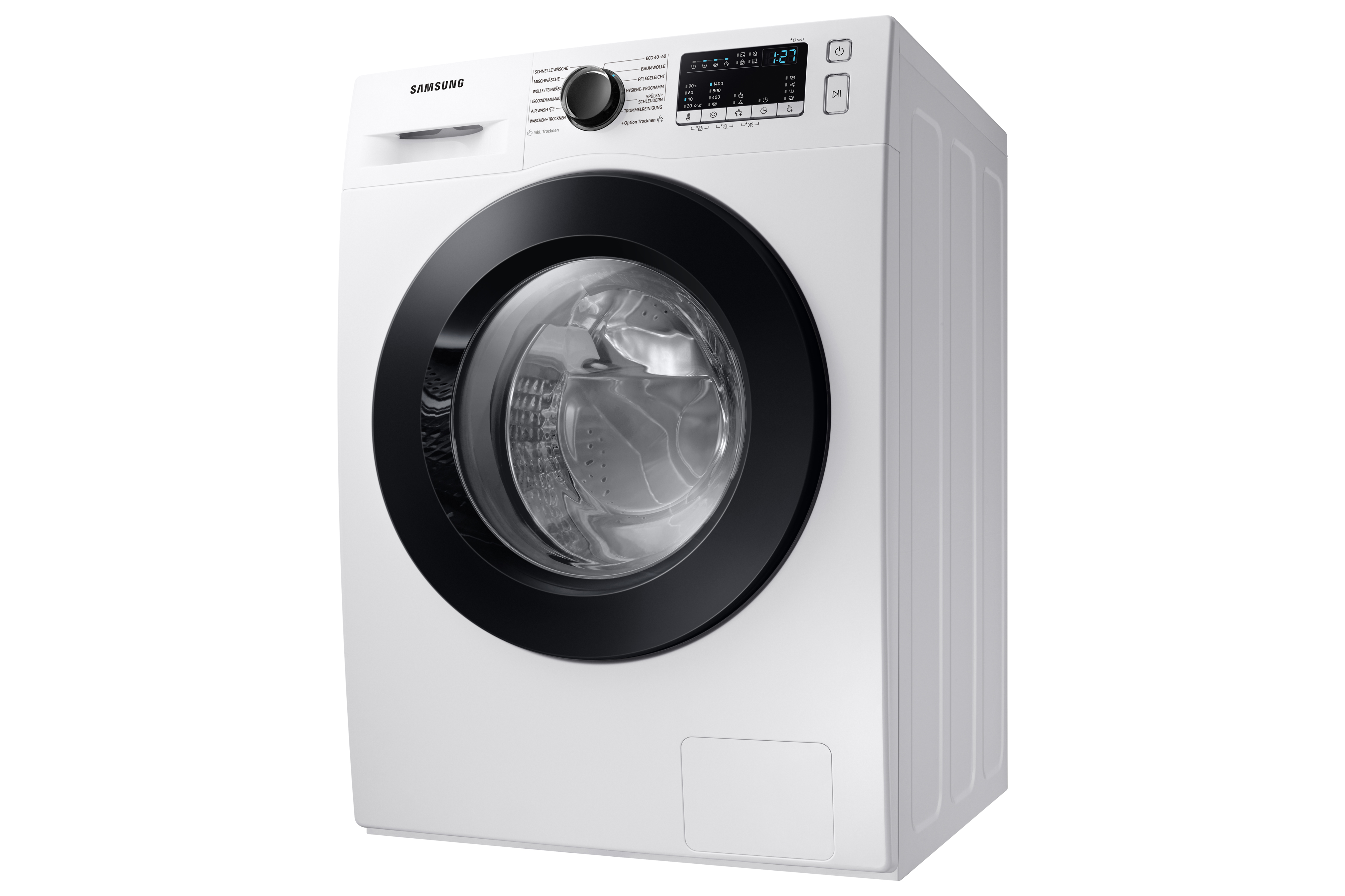 SAMSUNG WD80T4049CE/EG Waschtrockner (8 kg / 5 kg, 1400 U/Min., Standgerät, Weiß)
