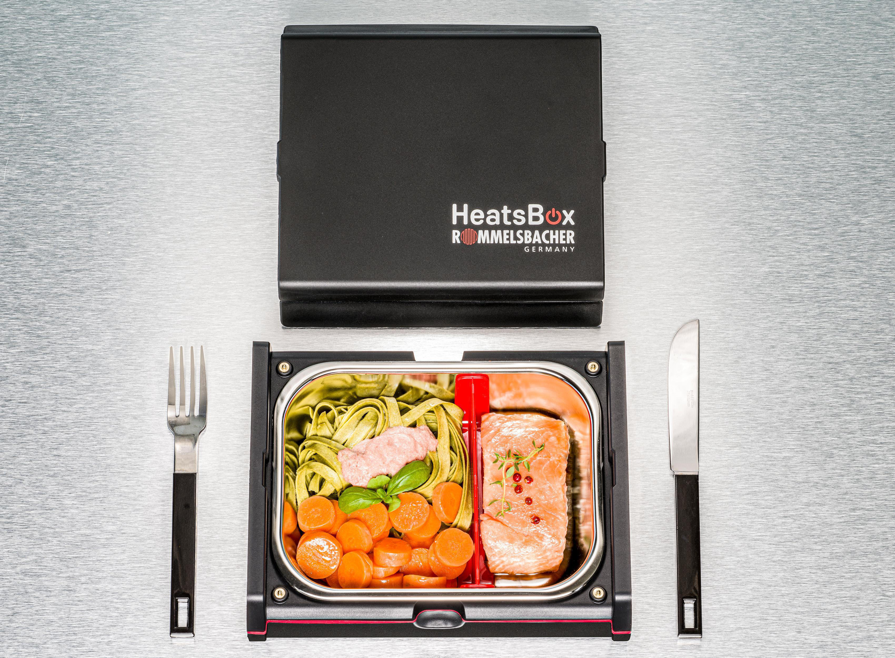 Lunchbox Elektrisch HB HeatsBox® 100 ROMMELSBACHER Schwarz beheizbare