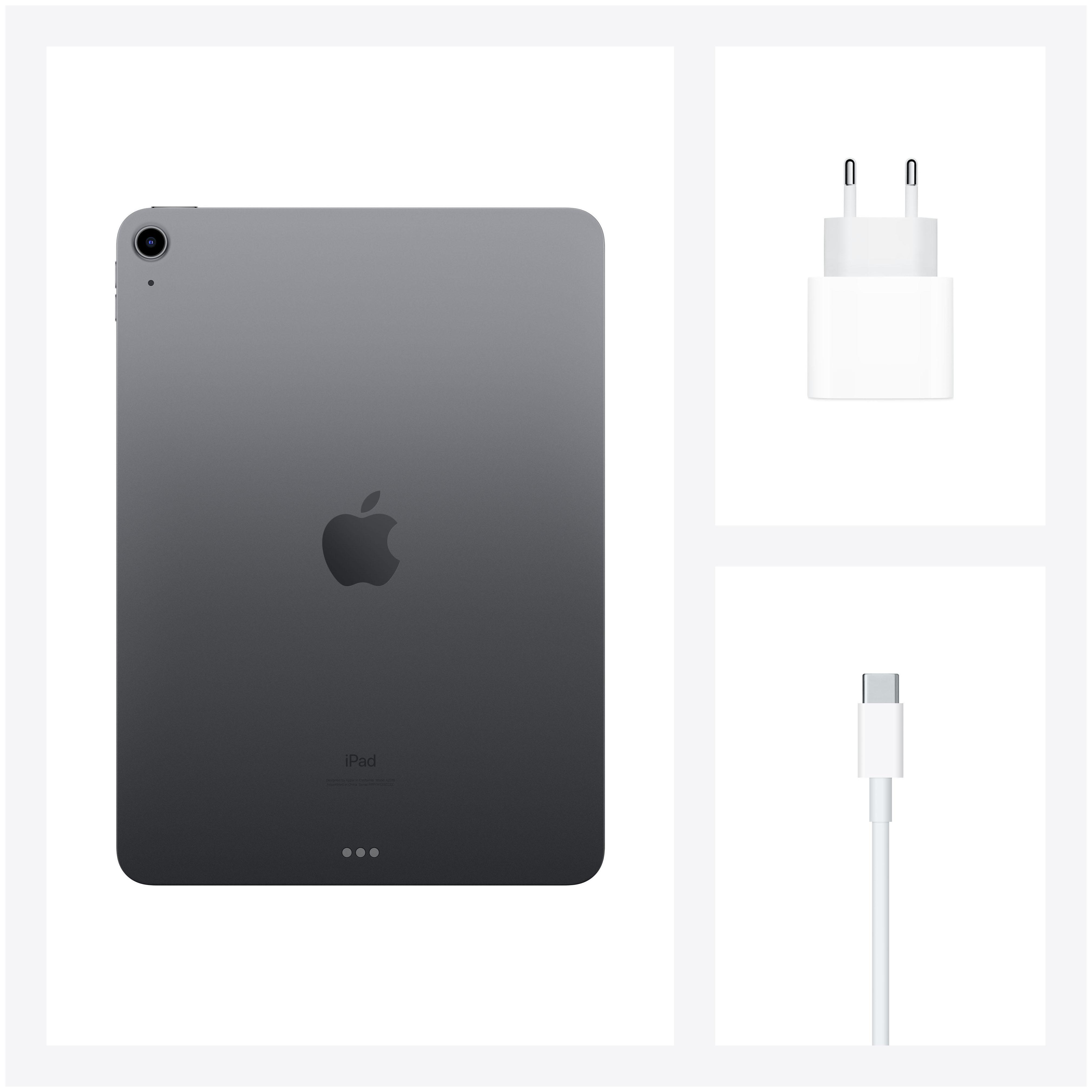 APPLE iPad Air Wi-Fi (2020), Tablet, 256 GB, 10,9 Zoll, Space Grau