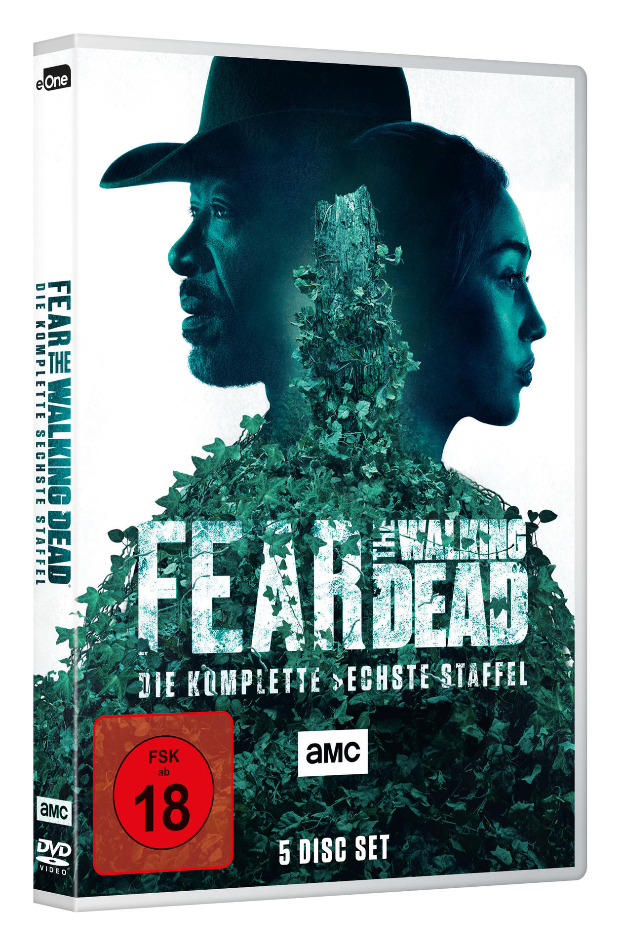 DVD-Hülle mit "Fear the Walking Dead"-Cover. Die Hauptfiguren sind abgebildet.