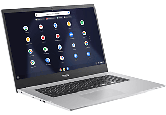 ASUS Chromebook CX1700 (CX1700CKA-BX0035), Chromebook mit 17,3 Zoll Display, Intel® Celeron® Prozessor, 8 GB RAM, 128 GB eMMC, Intel® UHD Graphics, Transparent Silver