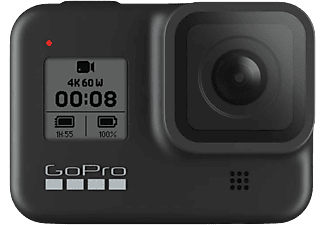 Cámara deportiva - GoPro Hero 8 Black, HyperSmooth 2.0, TimeWarp 2.0, HDR, SuperFoto, Negro