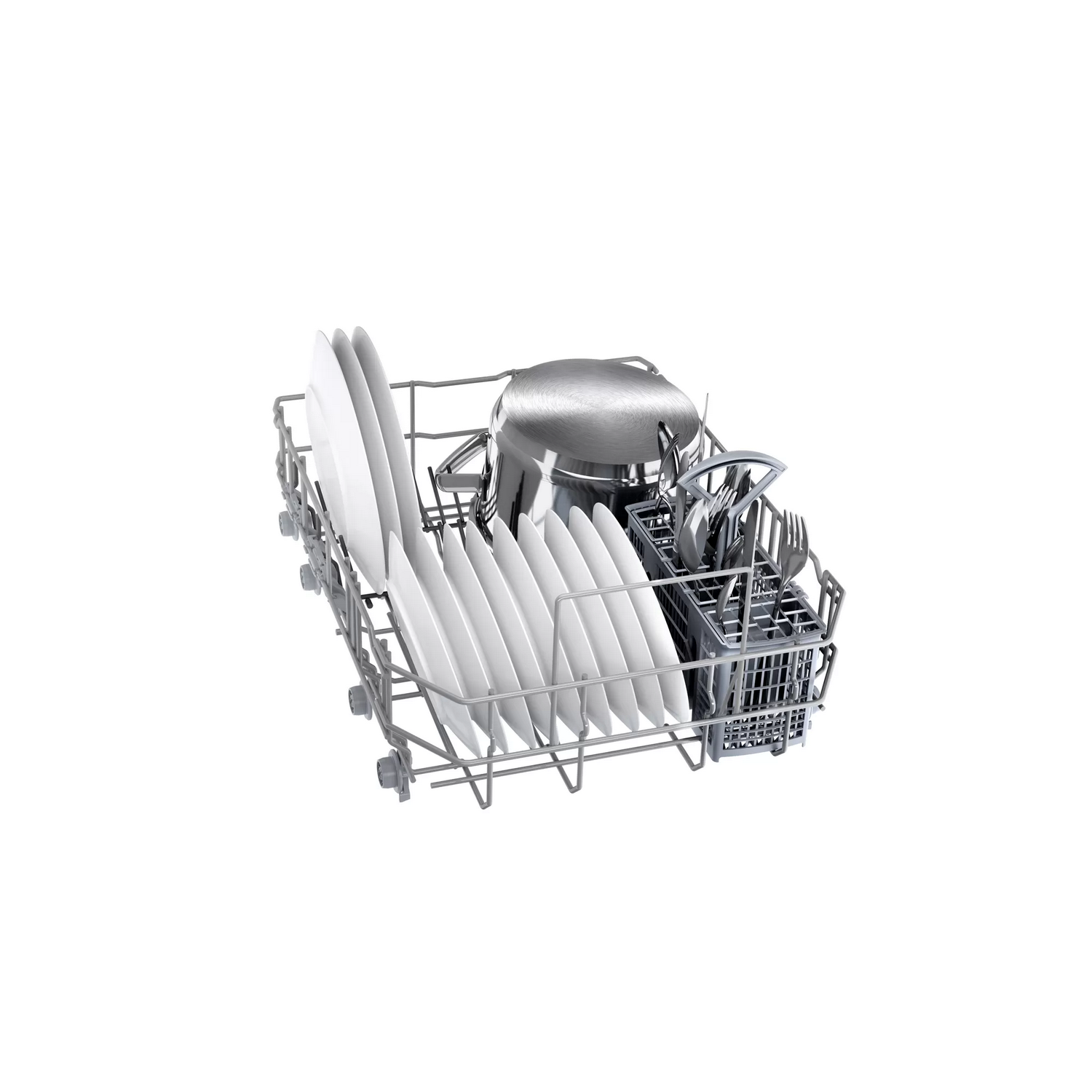 Lavavajillas - Bosch SRS2HKI59E, Libre instalación, 9 servicios, 5 programas, 45 cm, Inox