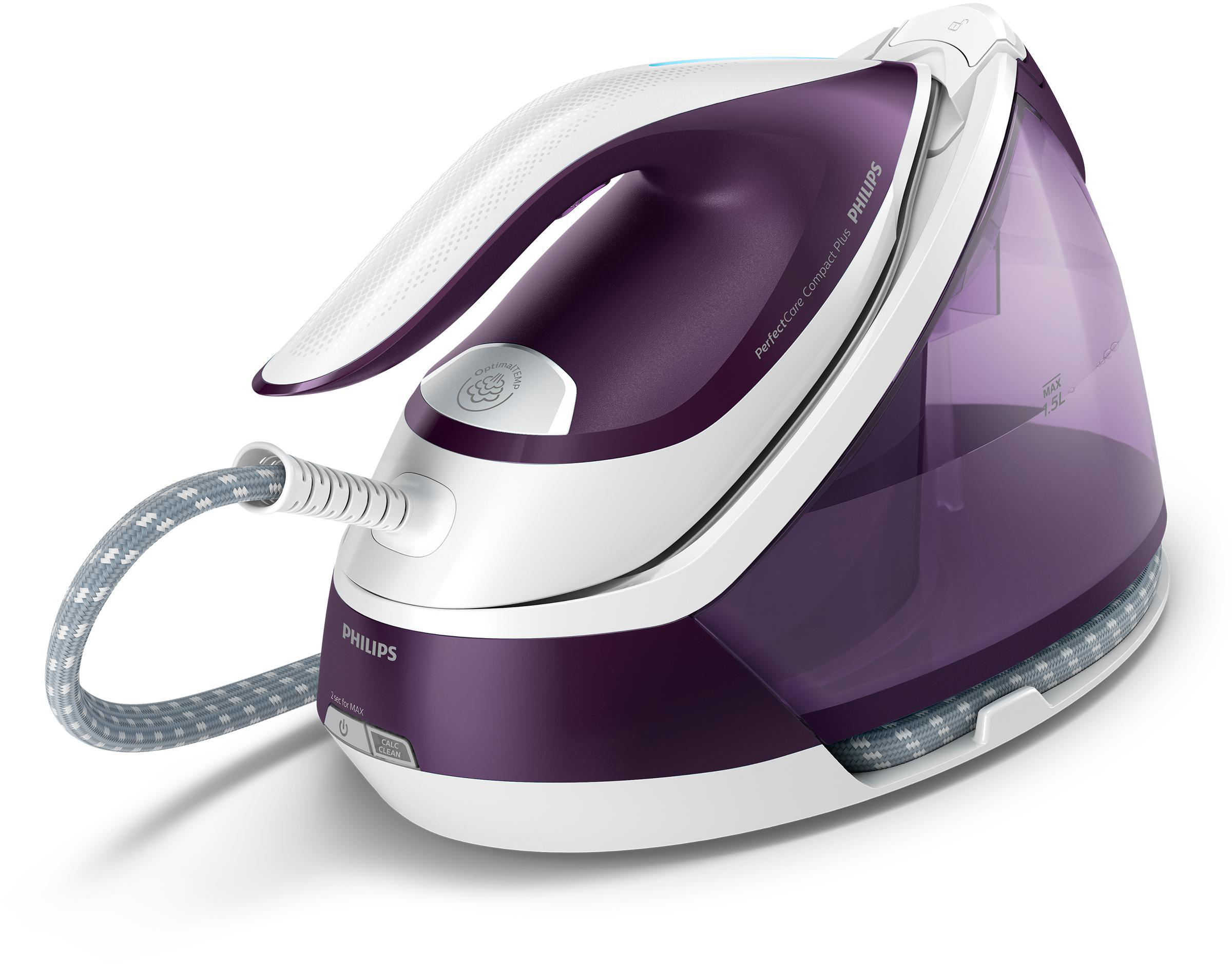 PHILIPS GC7930/30 PerfectCare Compact Plus Dampfbügelstation 2400 Watt, 6,5 bar