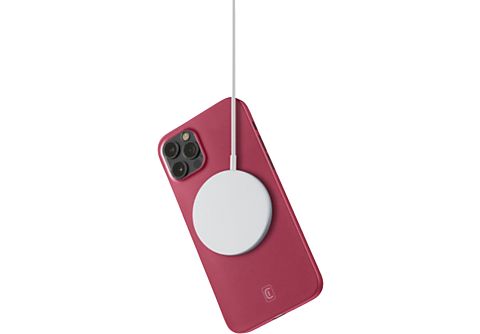 Funda - CellularLine ZEROIPH12PRMR, Para iPhone 12 Pro Max, Trasera, Rojo