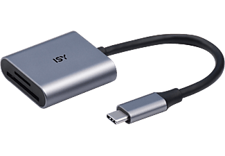 ISY USB-C 2-in-1 Kartenleser ICR-5000
 Silber