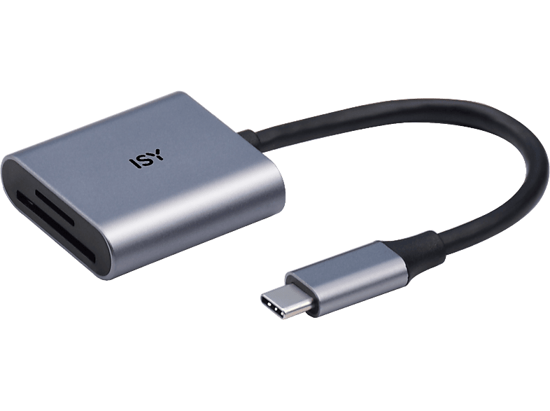 ISY USB-C 2-in-1 Kartenleser ICR-5000 Silber