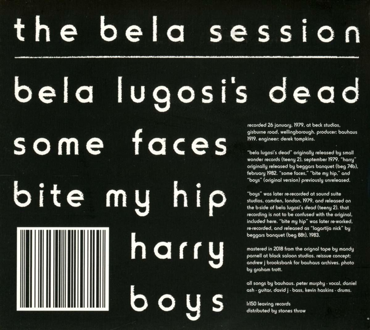 Bauhaus - BELA (CD) - SESSION EP THE