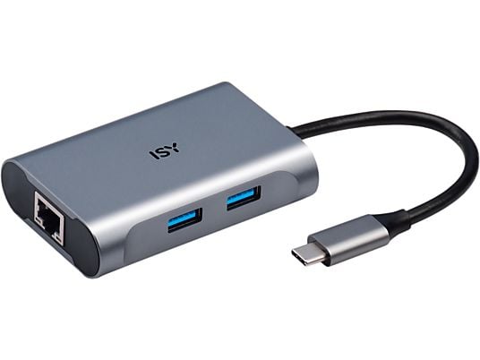 ISY IAD-1018 - Adattatore USB C (Argento)