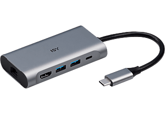 ISY IAD-1022 - Adattatore USB C (Argento)