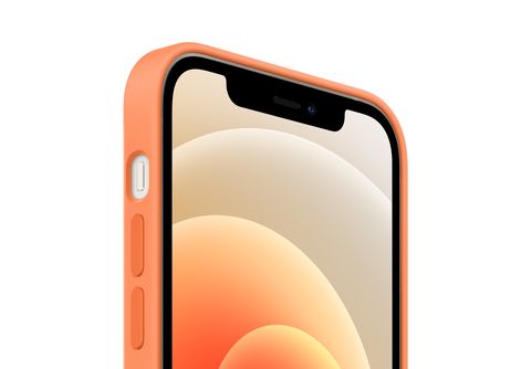 Funda de Silicón con MagSafe para iPhone 12 Pro Max Naranja