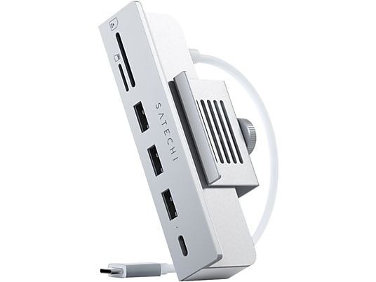 SATECHI ST-UCICHS - Hub USB-C et lecteur de carte pour iMac 2021 24" (Argent)
