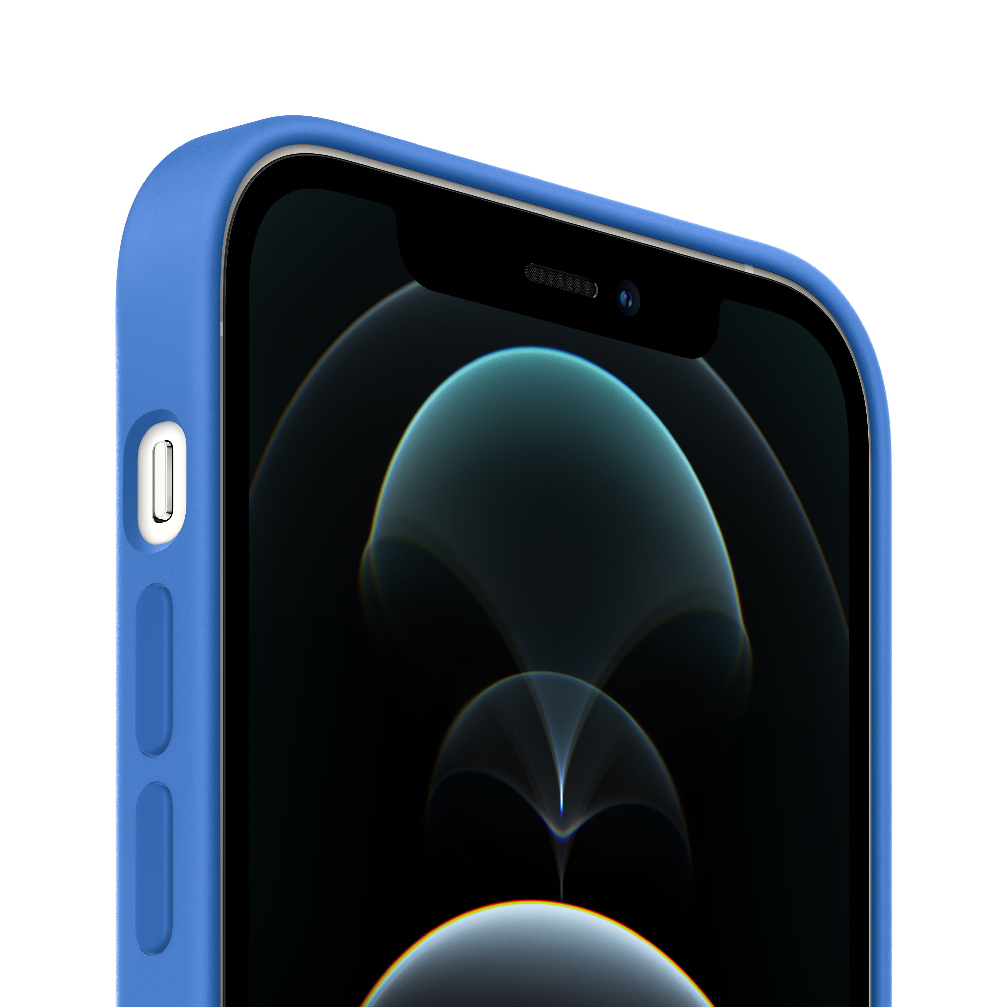 Apple funda silicona con MagSafe para el iPhone 12 Pro Max, Azul Capri