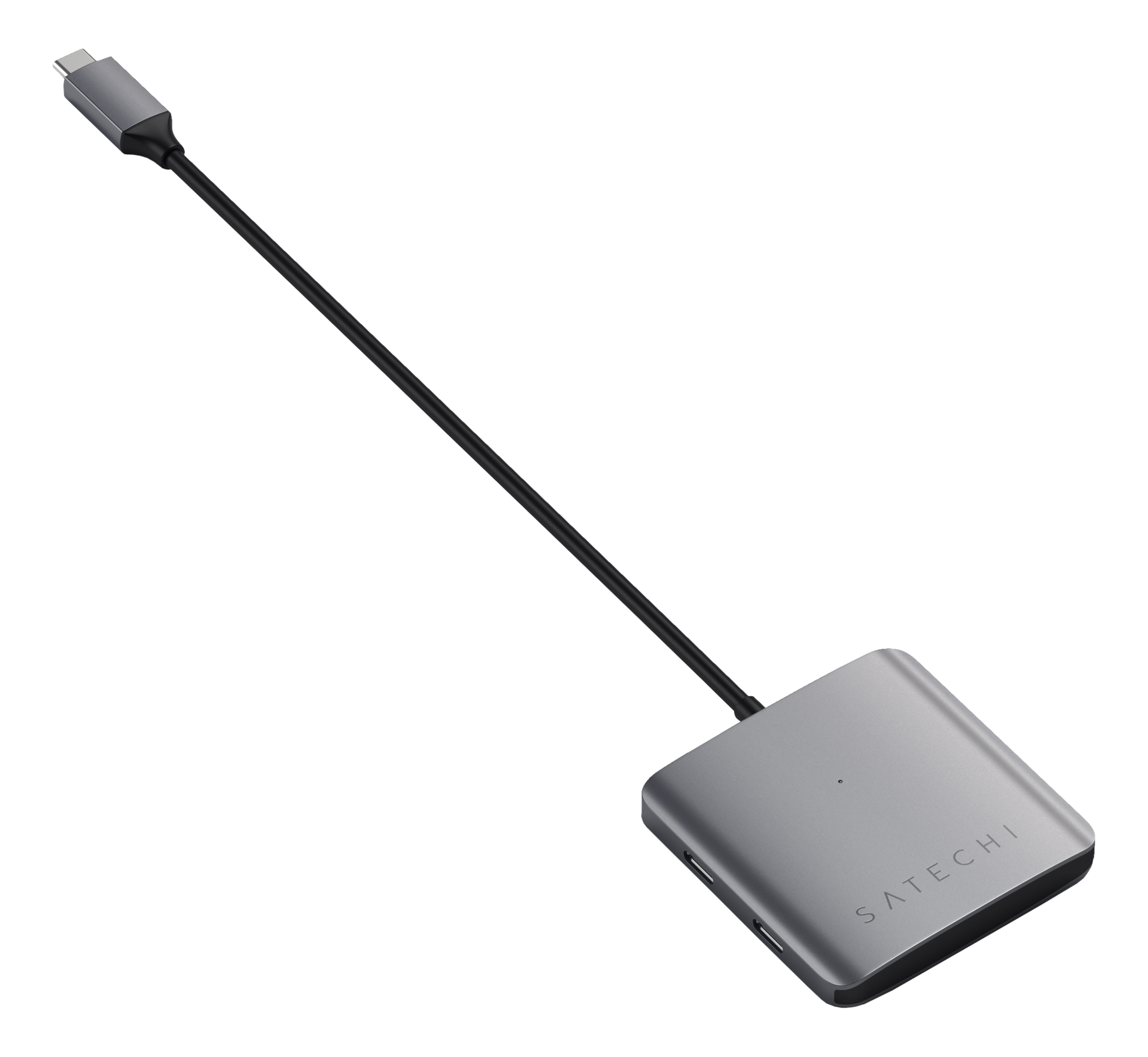 SATECHI ST-UC4PHM - USB‑C Hub (Gris)