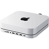 SATECHI Stand & USB-C Hub für Mac Mini, USB-A, SSD M.2 Slot, SD/Micro-SD, 3.5mm, Space Gray