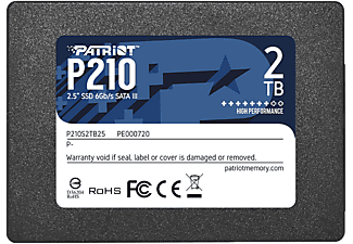 PATRIOT P210 2,5" SSD meghajtó 2TB, SATA3, 520/430 MB/s (P210S2TB25)