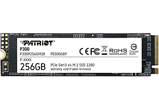 PATRIOT P300 M.2 PCIe NVMe SSD meghajtó 256GB, 1700/1100 MB/s (P300P256GM28)