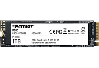 PATRIOT P300 M.2 PCIe NVMe SSD meghajtó 1TB, 2100/1650 MB/s (P300P1TBM28)