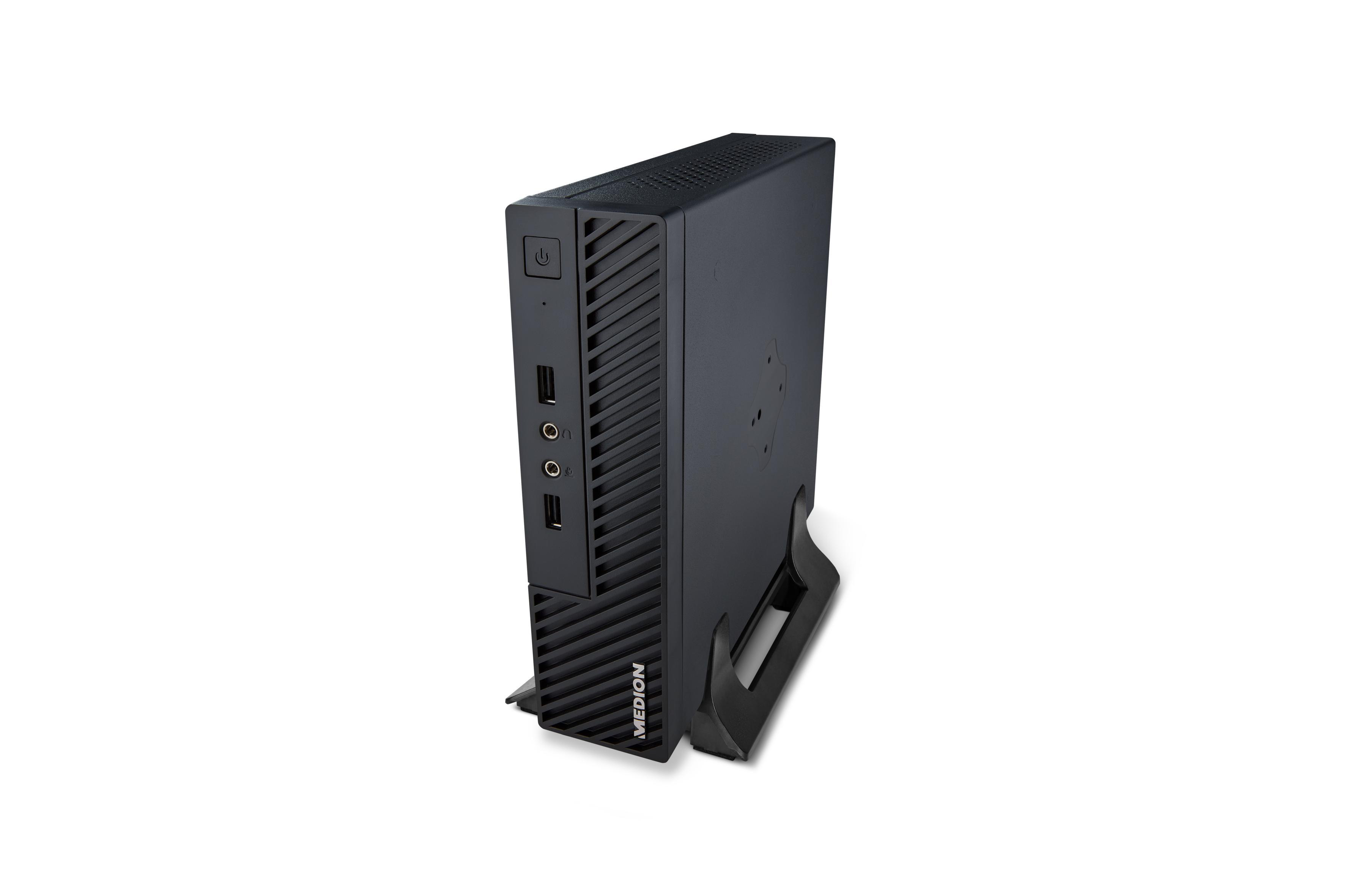 MEDION Slim Multimedia PC AKOYA® S23003 (MD35124) - Intel® Celeron® J4125 - 4 GB - 128 GB - Intel® UHD 600 - Windows 10 Home (64 Bit)