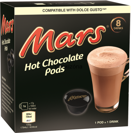 MCDT Mars forró csokoládé, Dolce Gusto kompatibilis kapszula, 8x17g