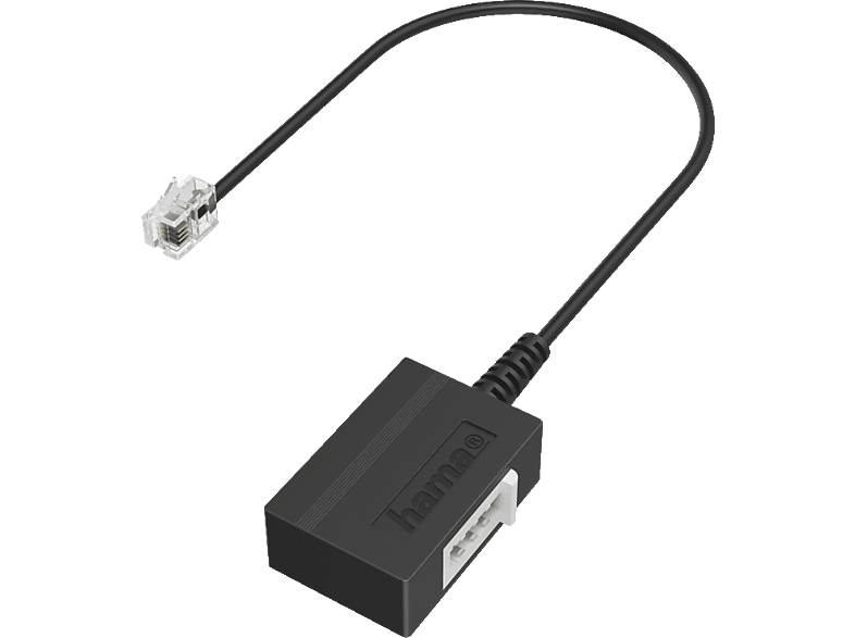 HAMA Modular-Stecker Telefon-Adapter auf TAE-F-Buchse, 6p4c