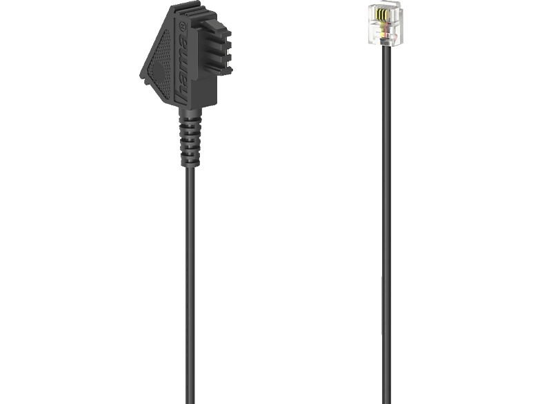 HAMA TAE-F-Stecker auf Modular-Stecker 6p4c, Telefonkabel, 3 m