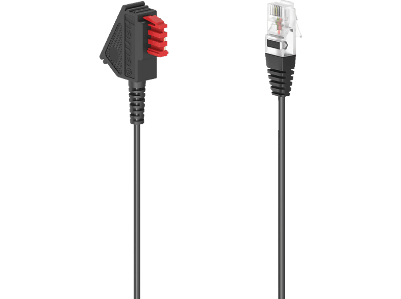 HAMA TAE-F-Stecker - Modular-Stecker 8p2c, DSL-Box-Kabel, 6 m | Telefon-Kabel