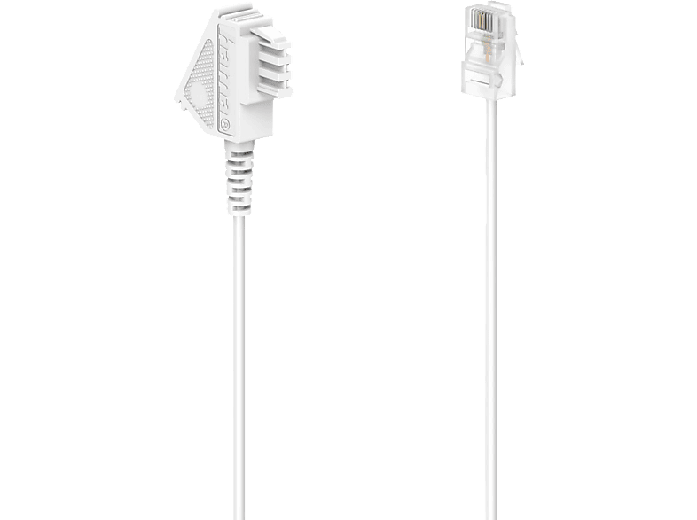 HAMA TAE-F-Stecker auf Modular-Stecker 8p2c, DSL-Box-Kabel, 10 m | Telefon-Kabel