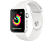 APPLE Watch Series 3 42 mm - Smartwatch (140-210 mm, Kunststoff, Armband: Weiss / Gehäuse: Silber)